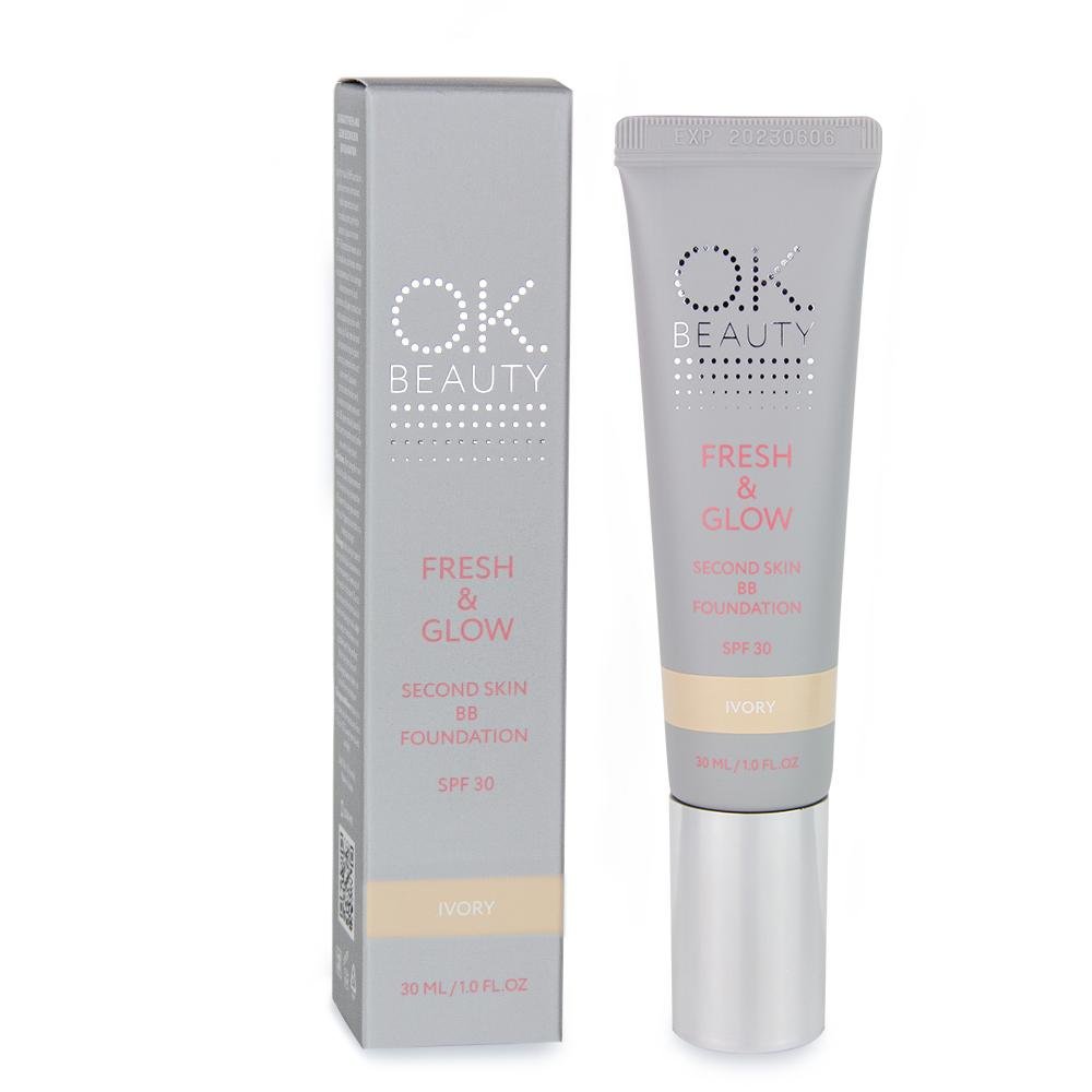 OK BEAUTY FRESH&GLOW BB CREAM IVORY SPF 30 OK Beauty